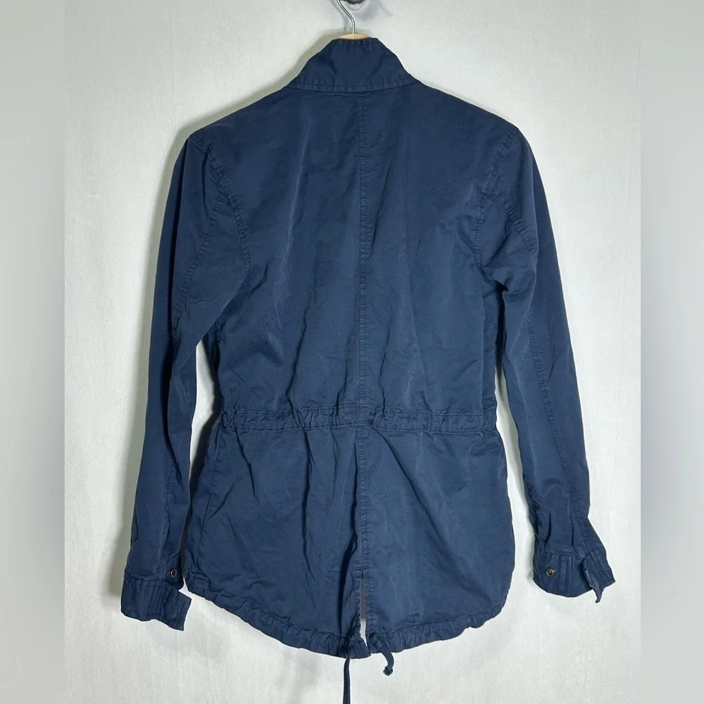 Hinge Navy Blue Cotton Utility Field Jacket Military Style Small HL320822MI‎